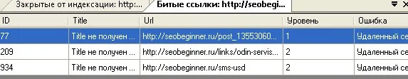 PageWeight битые ссылки